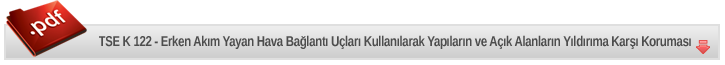 RADSAN, TSE K 122 Erken Akım Yayan Hava Bağlantı Yçları Kullanılarak Yapıların ve Açık Alanların Yıldırıma Karşşı Korunması 